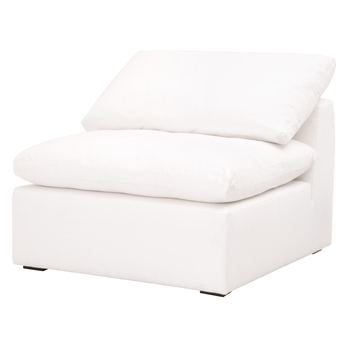 Sky Modular Armless Chair | LiveSmart Peyton Pearl