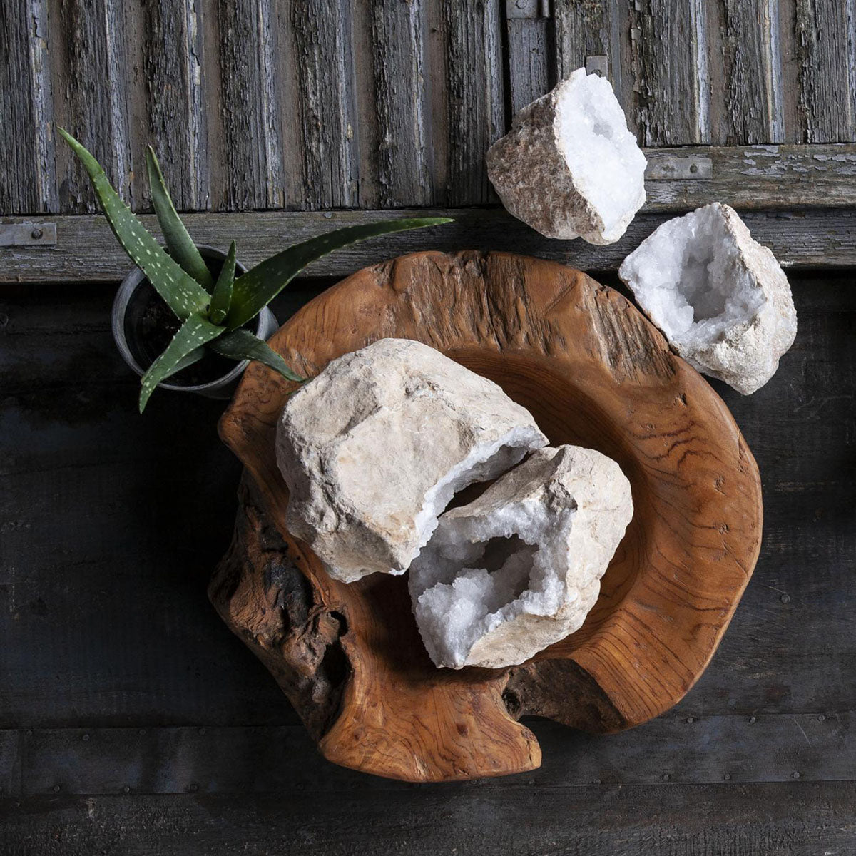 Quartz Split Geode | Large