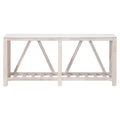 Spruce Console Table | White Quartz