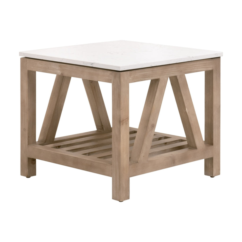 Spruce End Table | Smoke Gray Pine