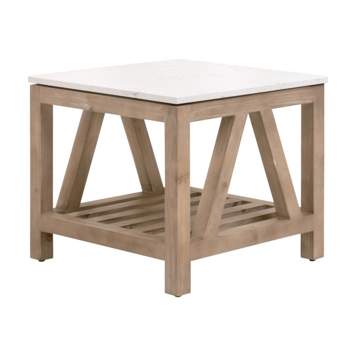 Spruce End Table | Smoke Gray Pine