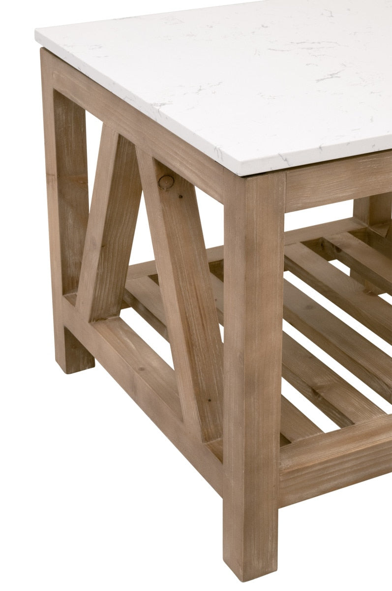 Spruce End Table | Smoke Gray Pine