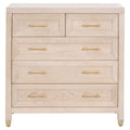 Stella 5-Drawer High Chest | Light Honey Oak