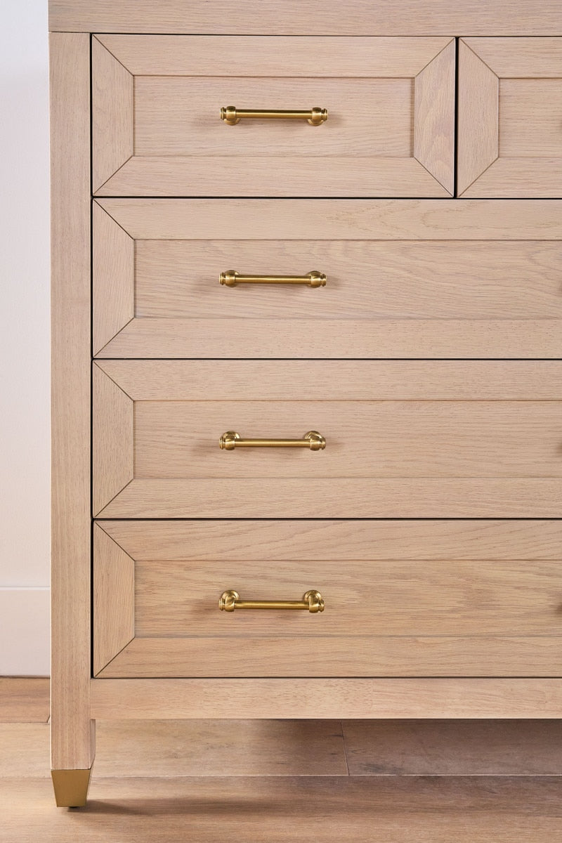 Stella 5-Drawer High Chest | Light Honey Oak