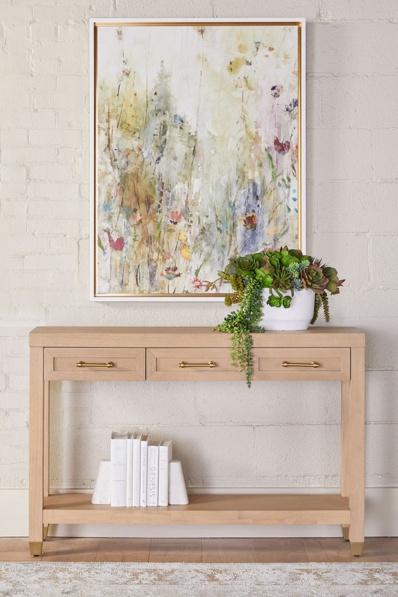 Stella Narrow Console Table | Light Honey Oak