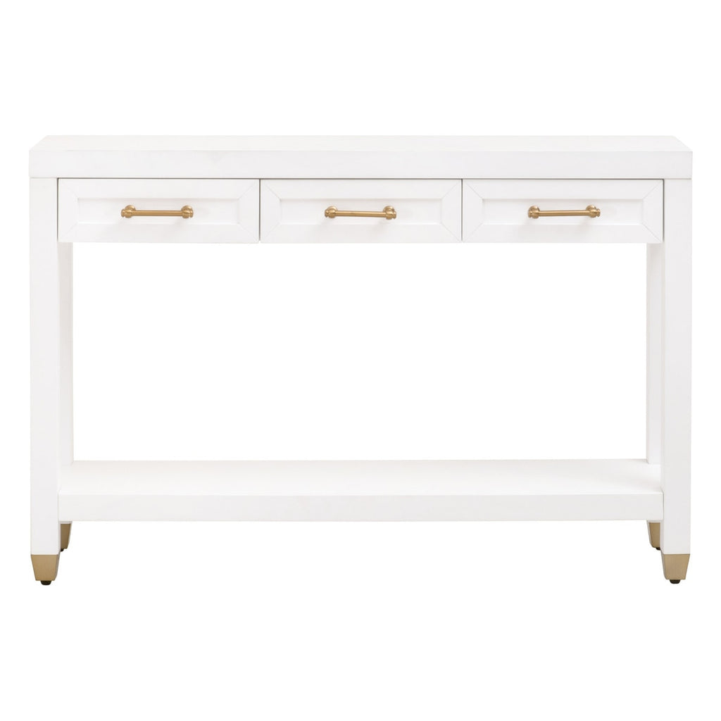 Stella Narrow Console Table | Matte White