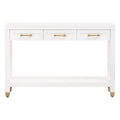 Stella Narrow Console Table | Matte White