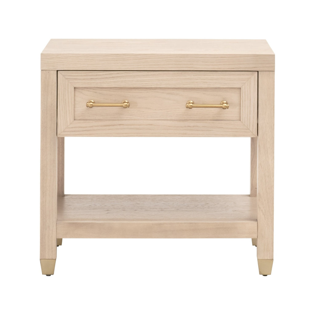 Stella 1-Drawer Nightstand | Light Honey Oak