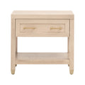 Stella 1-Drawer Nightstand | Light Honey Oak