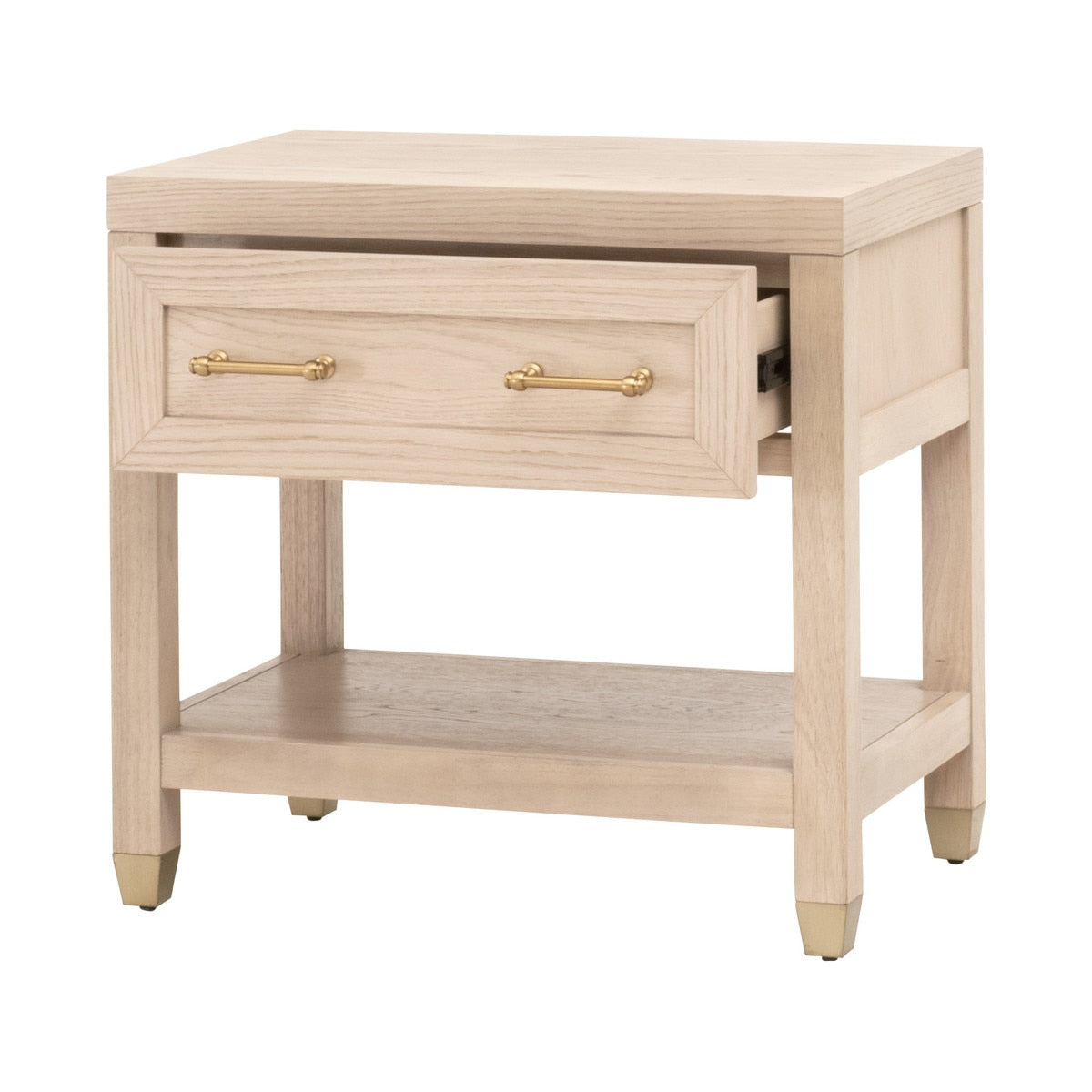 Stella 1-Drawer Nightstand | Light Honey Oak