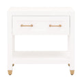 Stella 1-Drawer Nightstand | Matte White