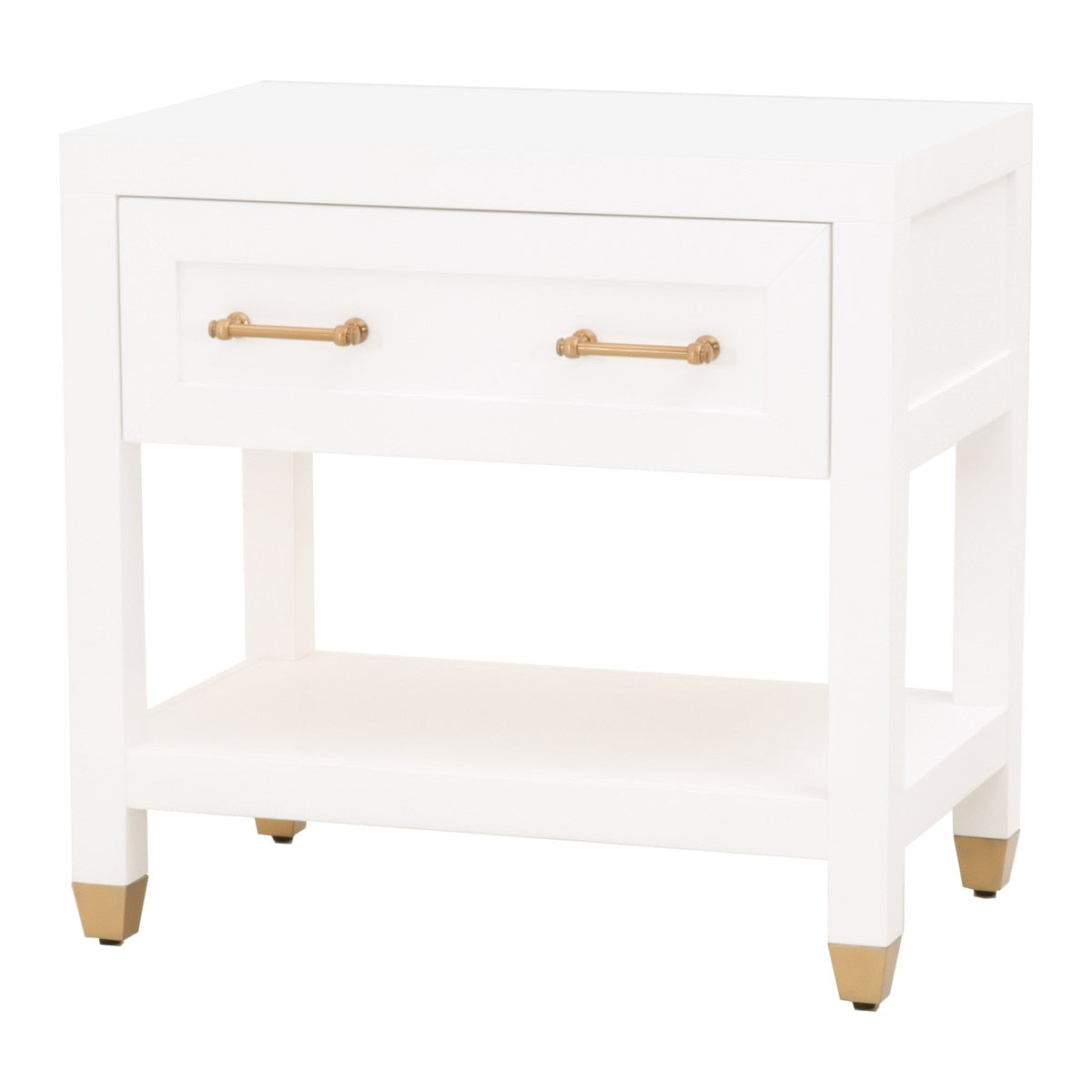 Stella 1-Drawer Nightstand | Matte White