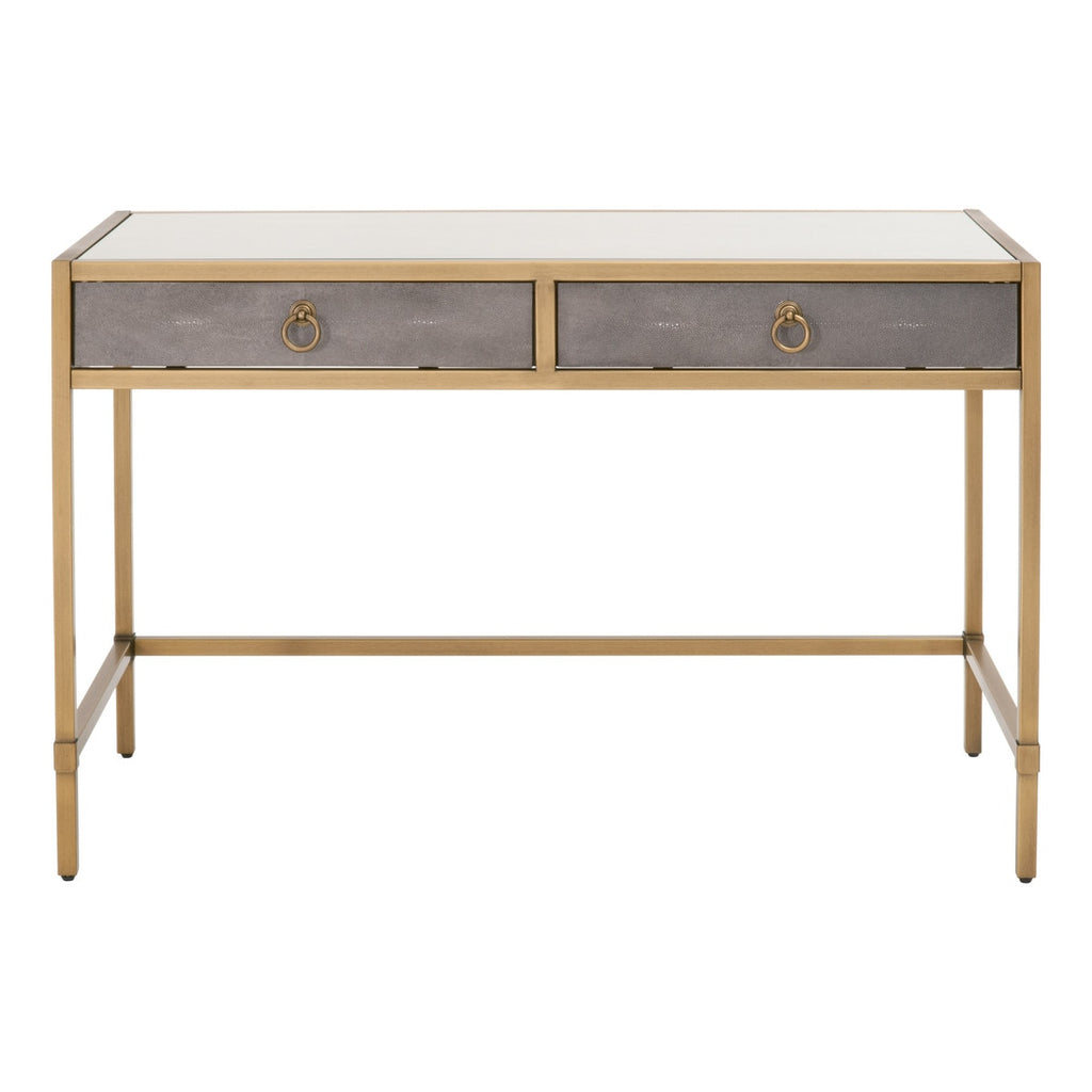 Strand Shagreen Desk | Gray Shagreen