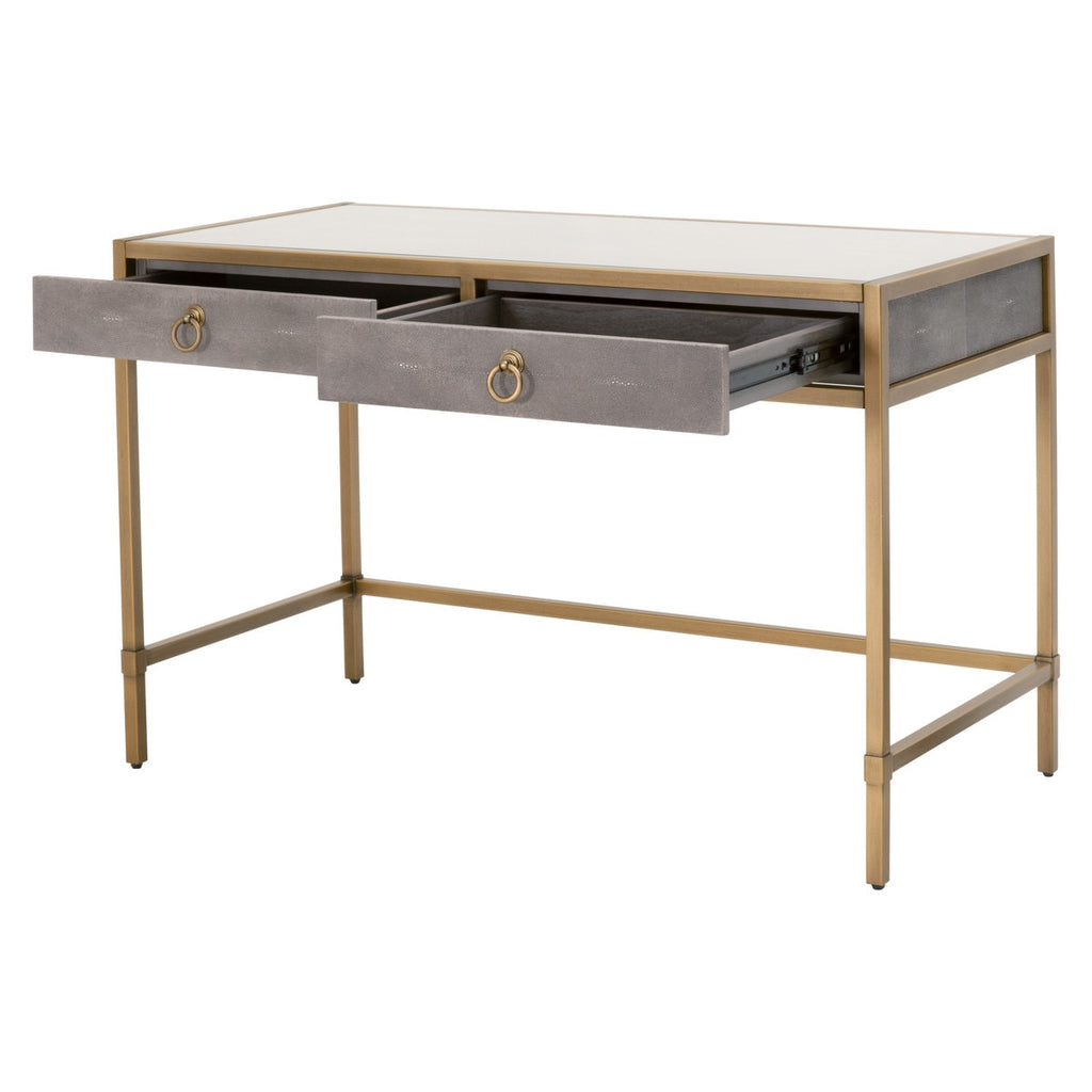 Strand Shagreen Desk | Gray Shagreen