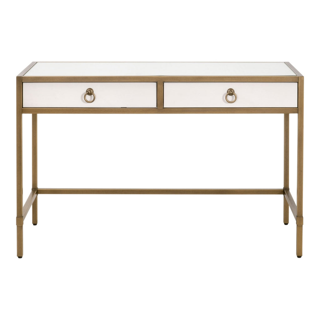 Strand Shagreen Desk | Pearl Shagreen