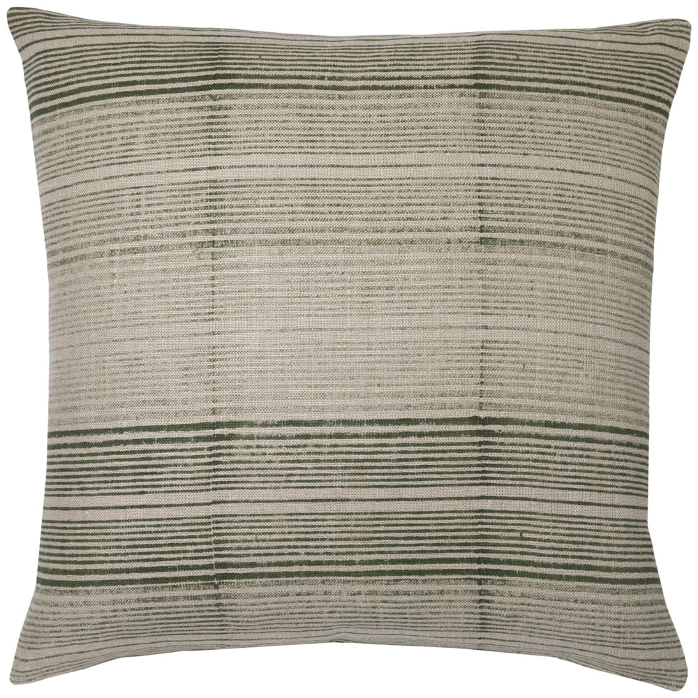 Stripes Shades of Olive Pillow
