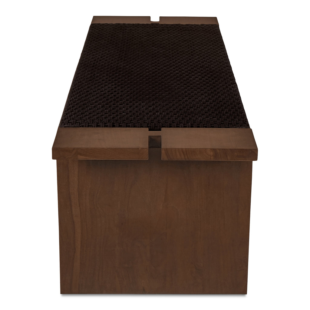 Merritt Outdoor Bench Dark Brown