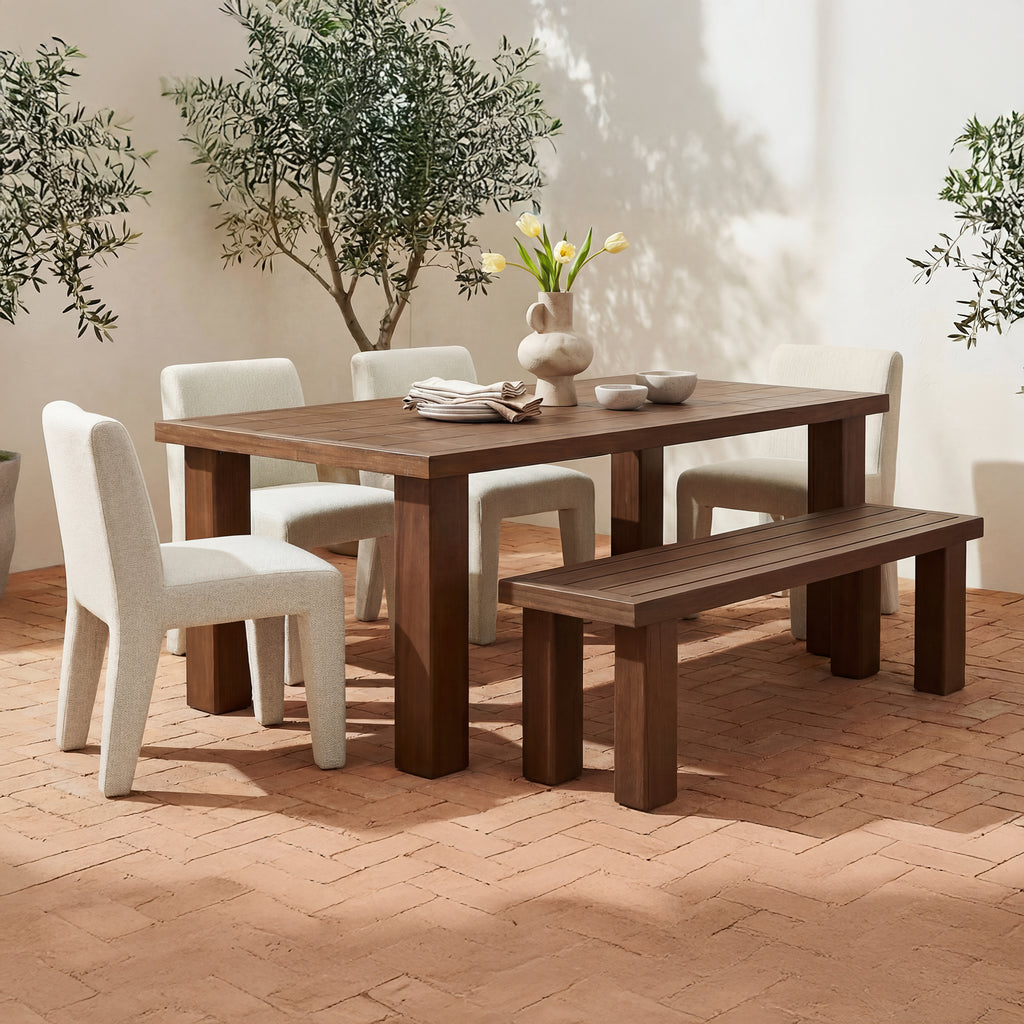 Marina Outdoor Dining Table Brown