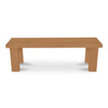 Marina Outdoor Dining Bench Natural