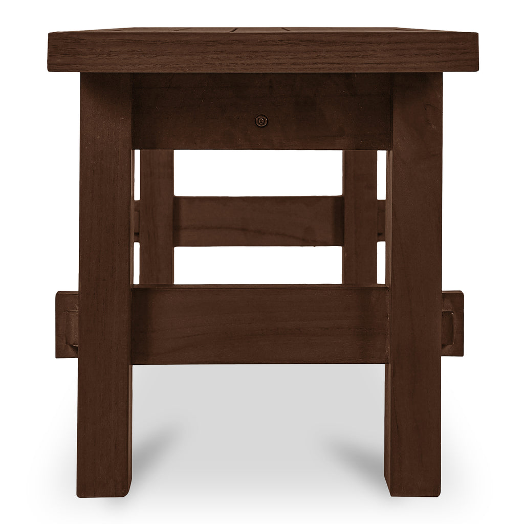 Esmond Outdoor Dining Bench Brown