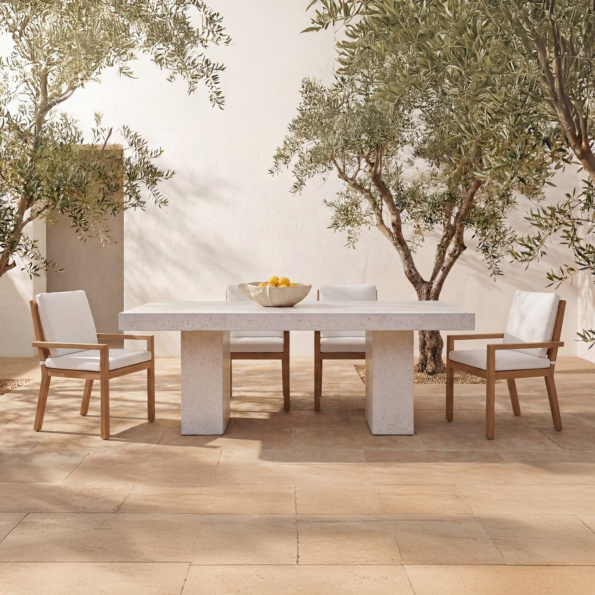 Mateo Outdoor Dining Chair White
