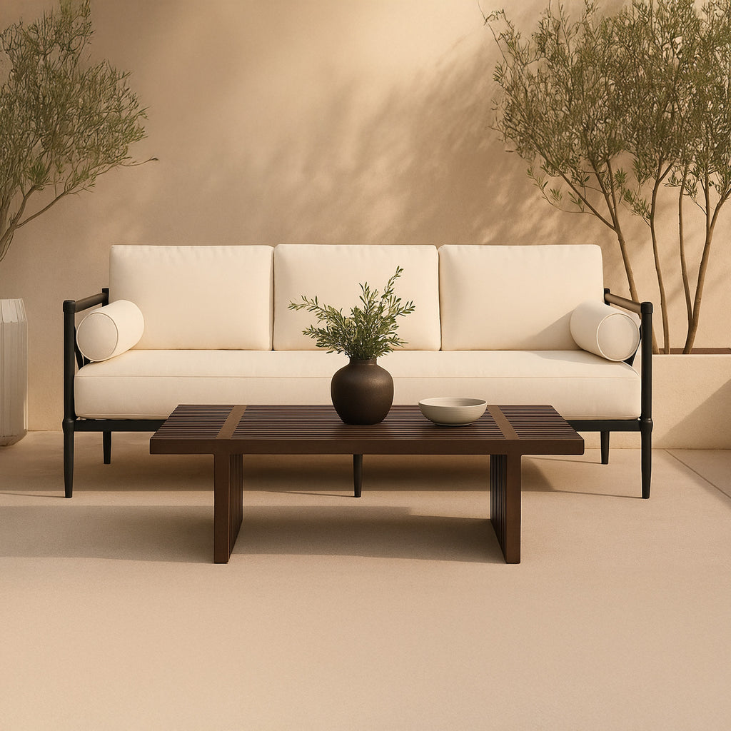 Fletcher Outdoor Coffee Table Brown