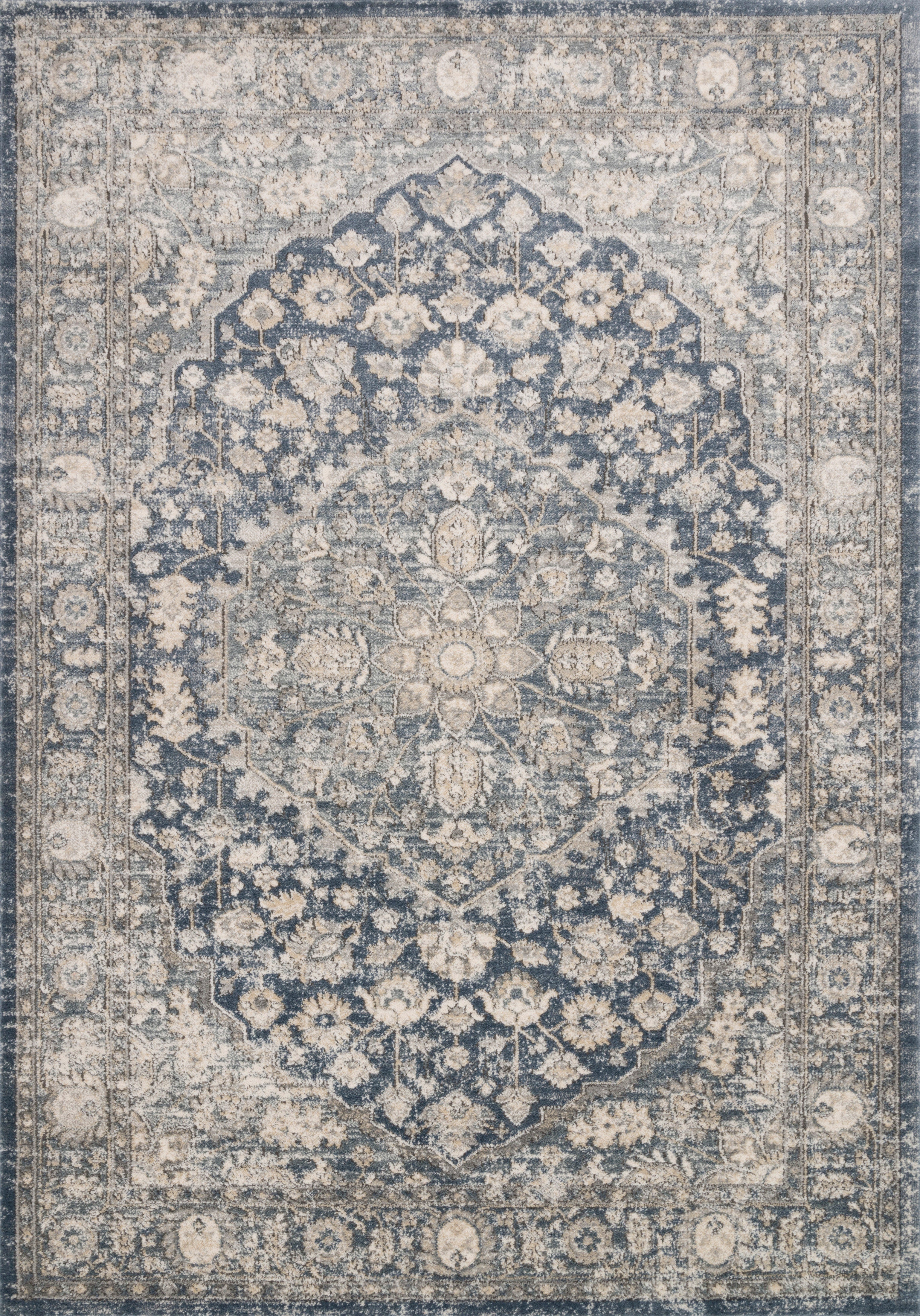 Loloi II | Teagan Collection | Denim / Mist | TEA-01