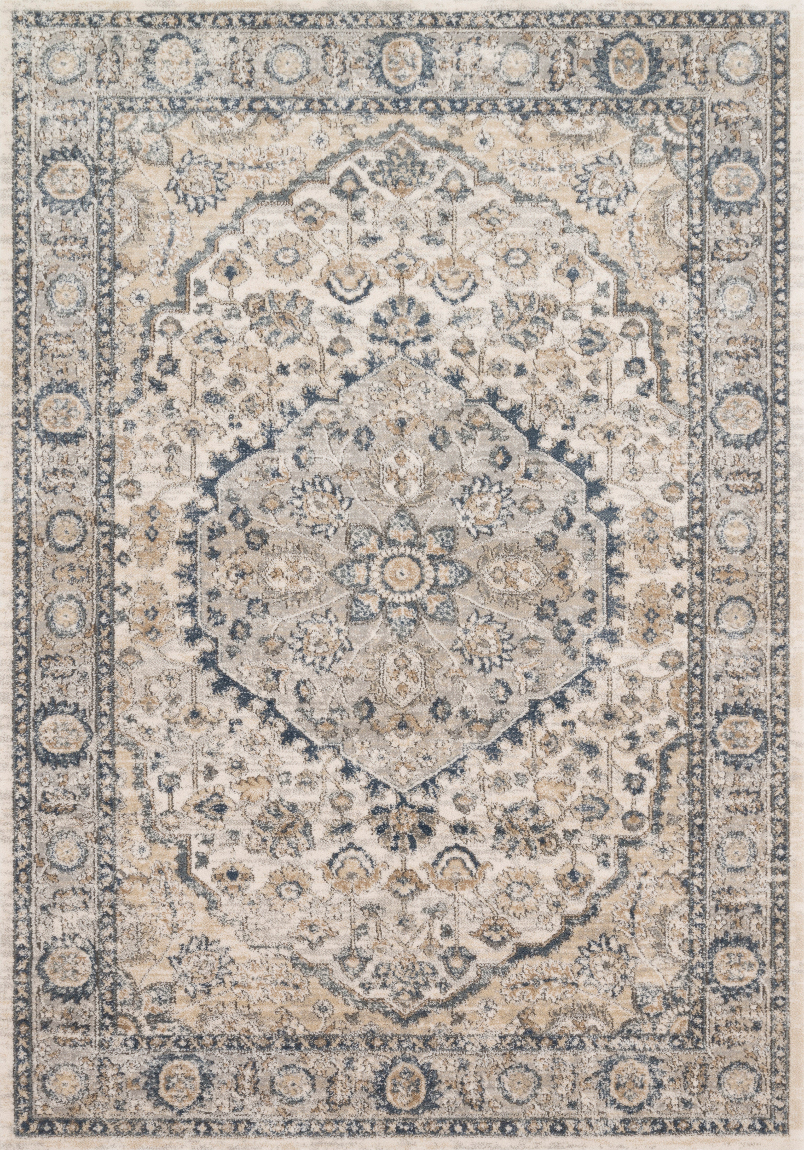 Loloi II | Teagan Collection | Natural / Lt. Grey | TEA-01