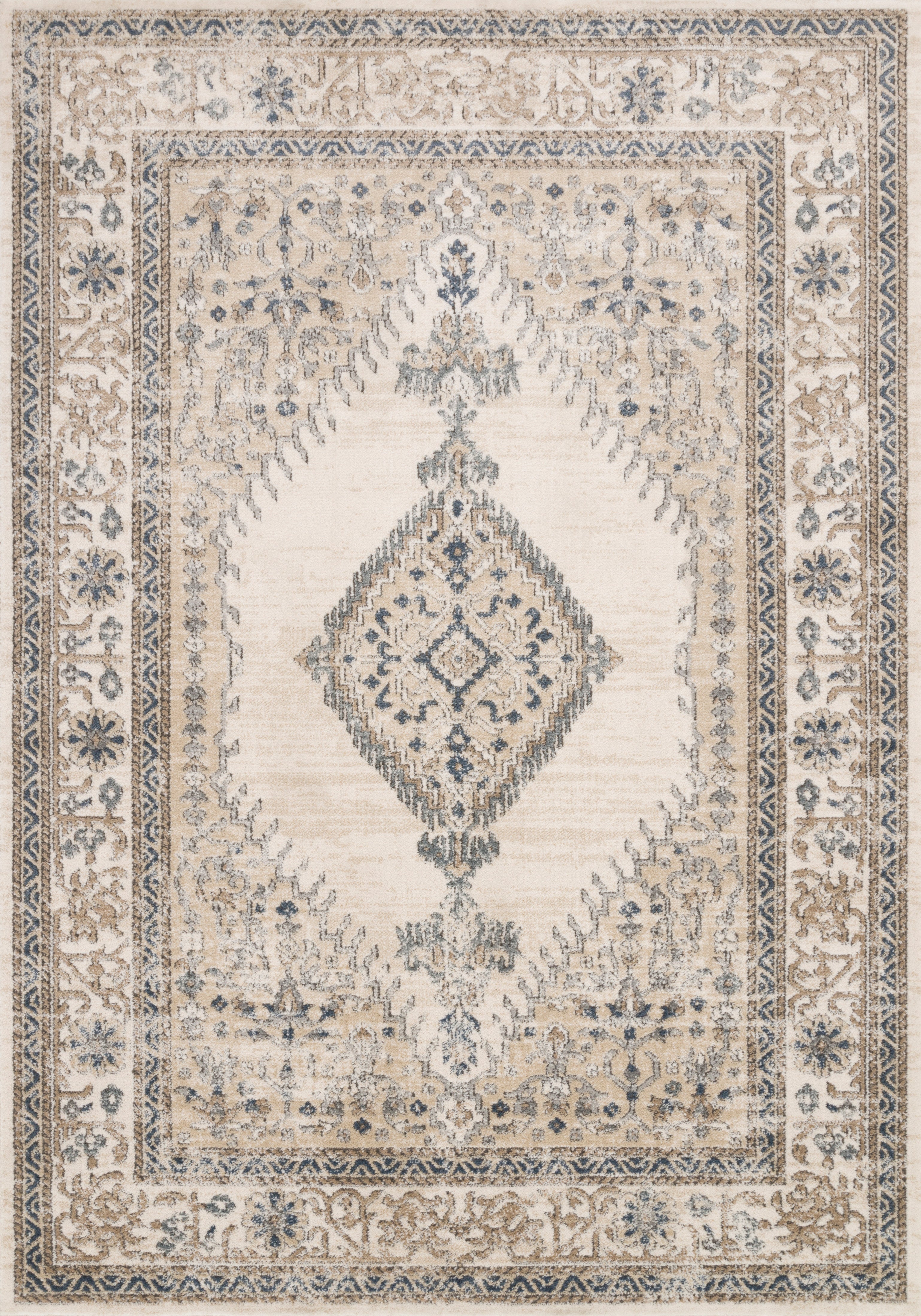 Loloi II | Teagan Collection | Oatmeal / Ivory | TEA-02