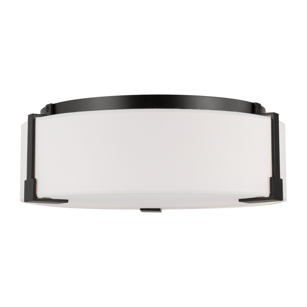 Bergen Medium Flush Mount Aged Iron
