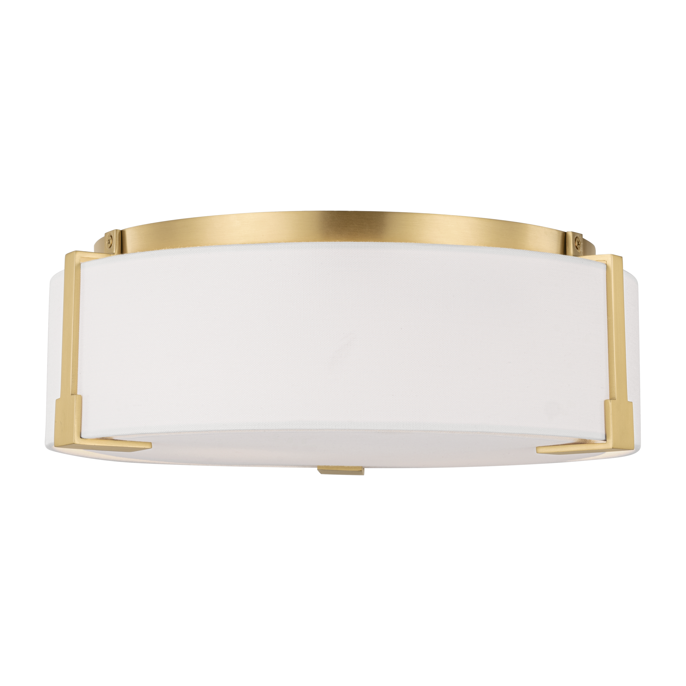 Bergen Medium Flush Mount Burnished Brass