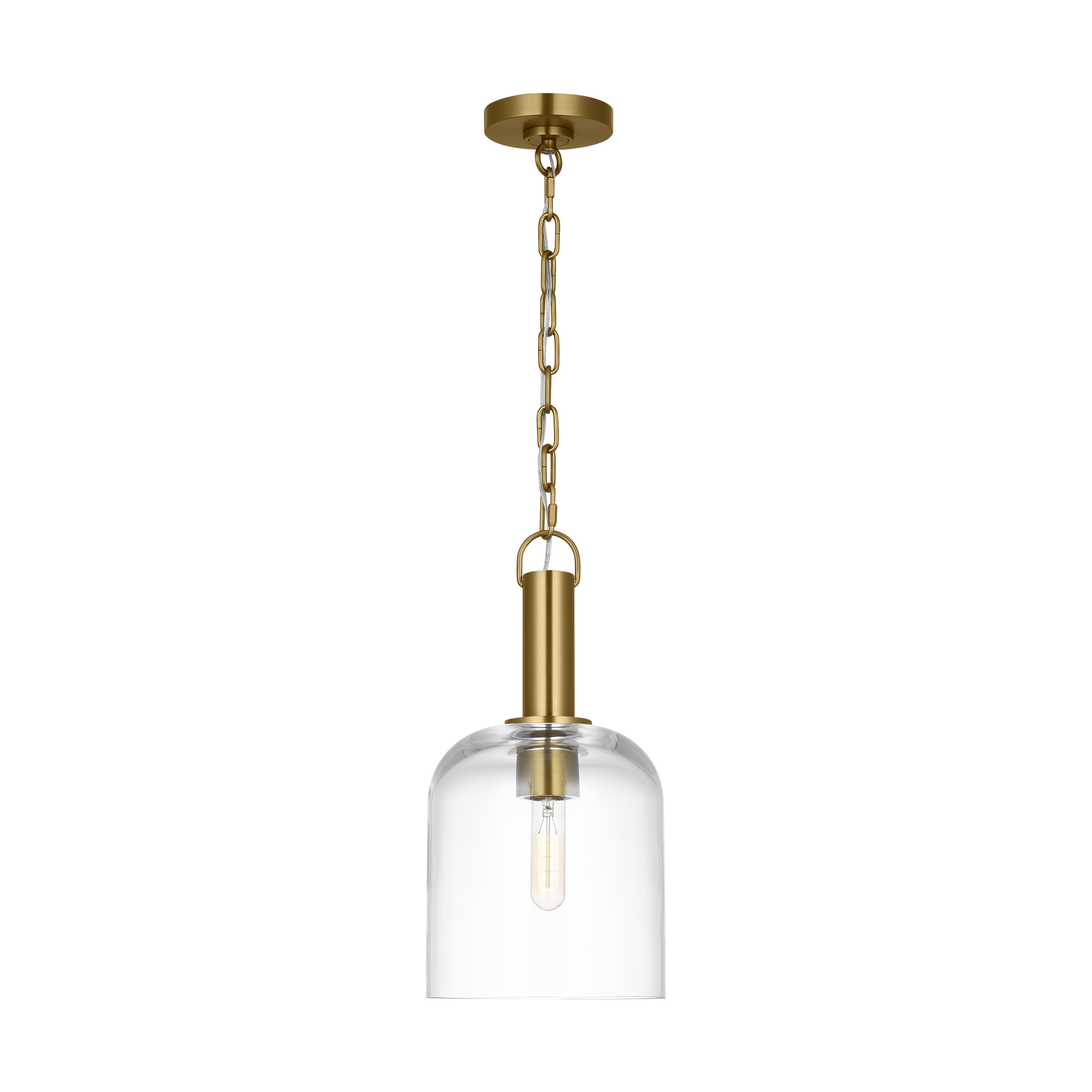 Hartley Medium Pendant Burnished Brass