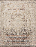 Loloi | Theia Collection | Taupe / Brick | THE-05