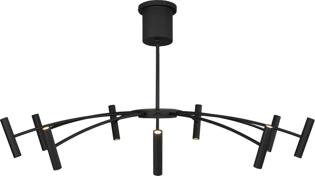 Aerial 40 Chandelier Matte Black 3000K 90 CRI integrated led 90 cri 3000k 120v
