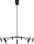 Aerial 40 Chandelier Matte Black 3000K 90 CRI integrated led 90 cri 3000k 120v
