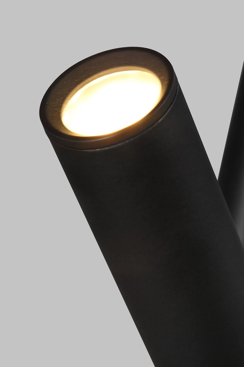 Aerial 55 Chandelier Matte Black 3000K 90 CRI integrated led 90 cri 3000k 120v