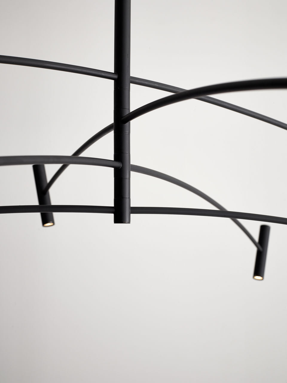 Aerial 60 Chandelier Matte Black 3000K 90 CRI integrated led 90 cri 3000k 120v