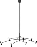 Aerial 60 Chandelier Matte Black 3000K 90 CRI integrated led 90 cri 3000k 120v