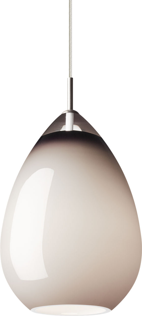 Alina Grande Pendant Smoke Satin Nickel A19 LED 2700K 90 CRI 120V