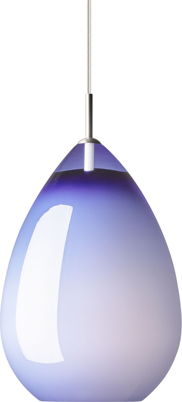 Alina Grande Pendant | Steel Blue Satin Nickel Bulb Not Included