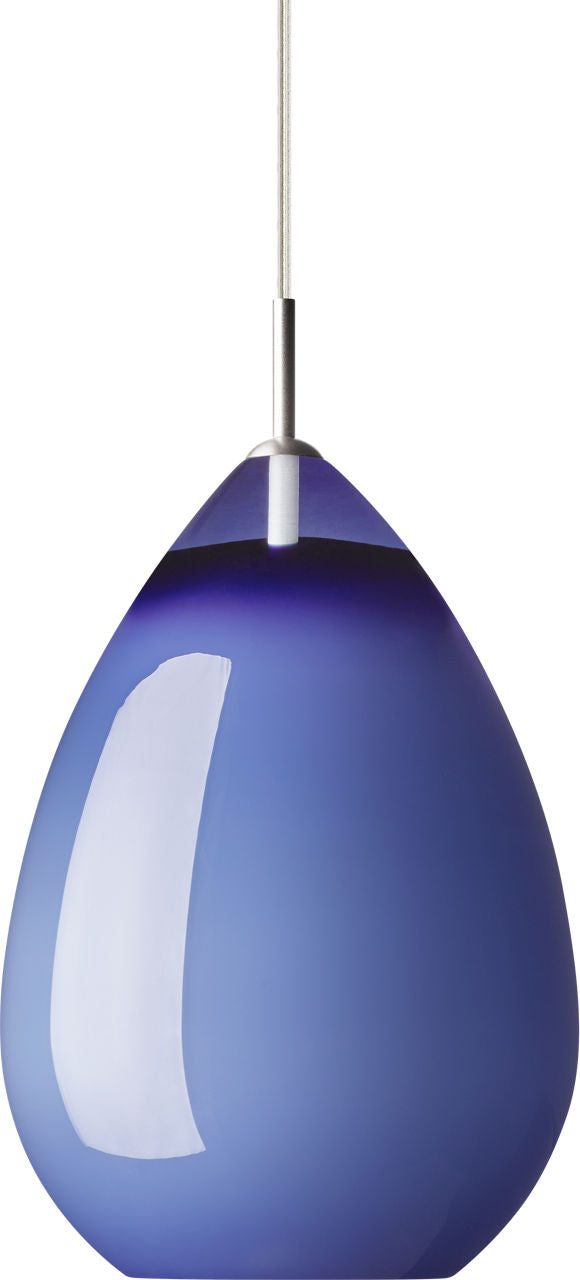 Alina Grande Pendant | Steel Blue Satin Nickel Bulb Not Included