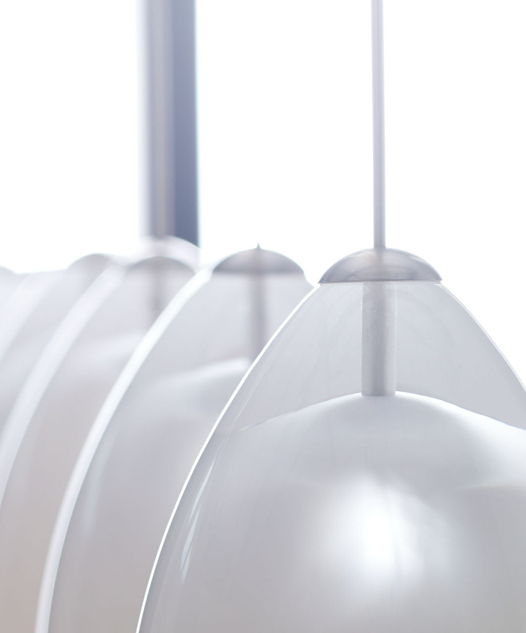 Alina Pendant | Satin Nickel | White Glass FreeJack Bulb(s) Included