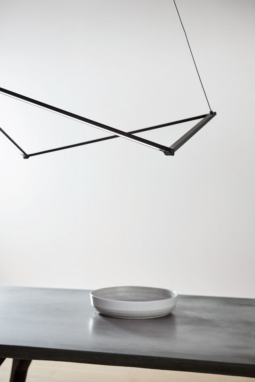 Balto Linear Suspension gunmetal LED 90 CRI 3000K 120V