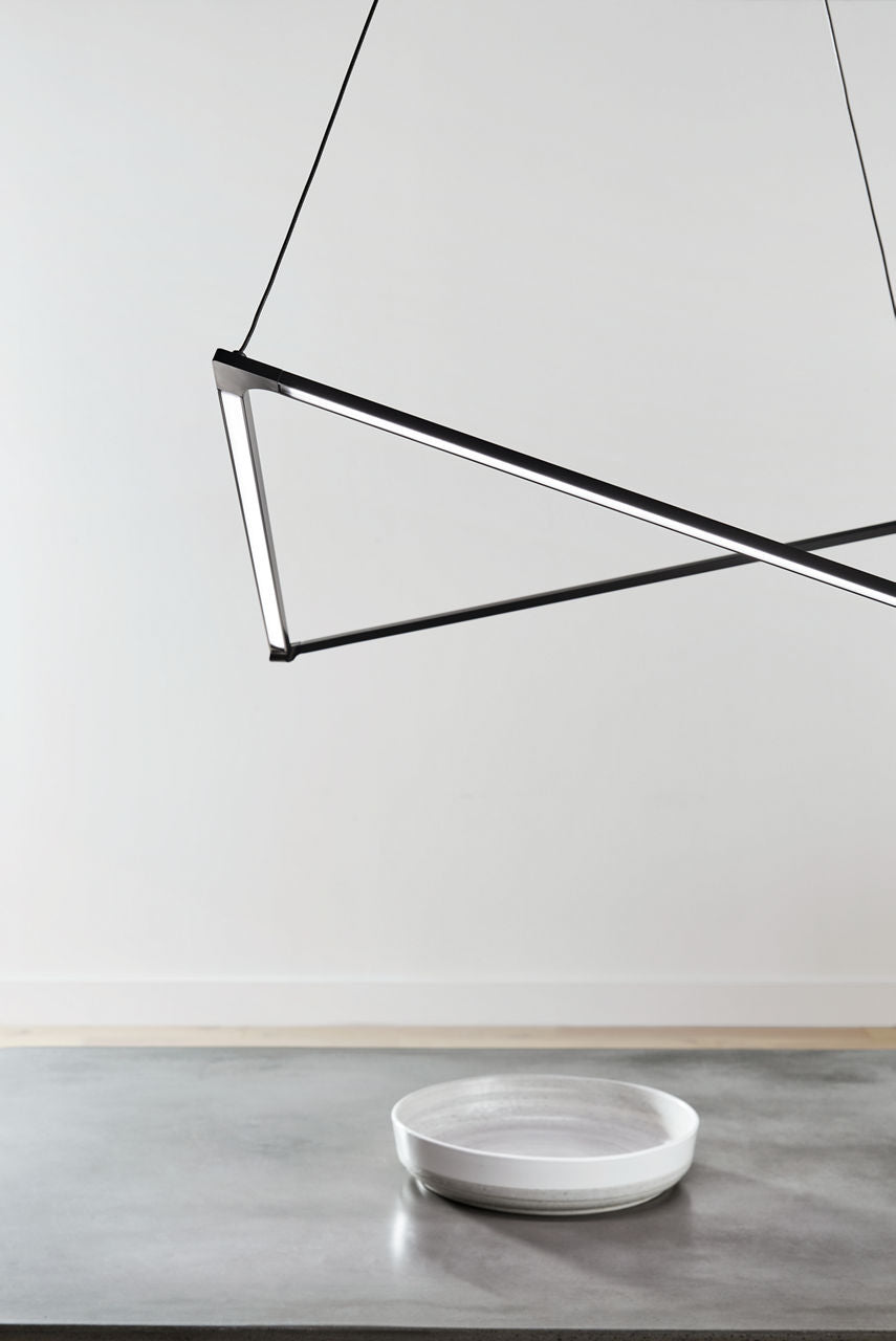 Balto Linear Suspension gunmetal LED 90 CRI 3000K 120V