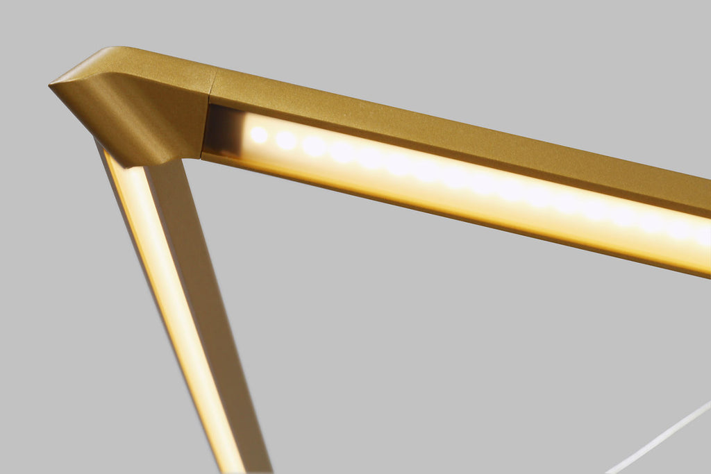 Balto Linear Suspension Satin gold LED 90 CRI 3000K 120V