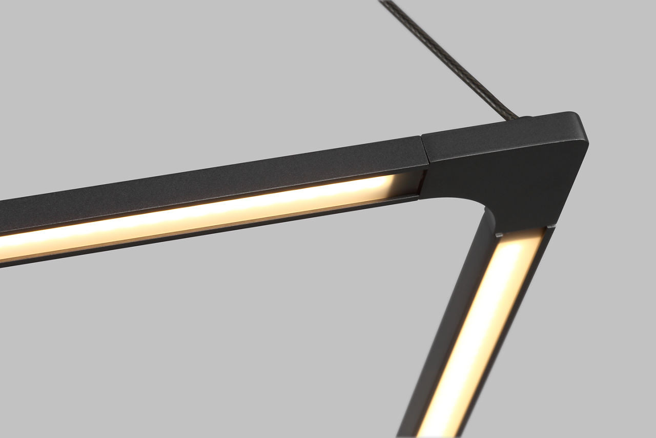 Balto Linear Suspension gunmetal LED 90 CRI 3000K 120V