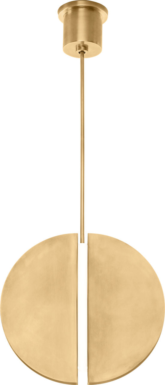 Bau 18 Pendant Natural Brass 3000K 90 CRI integrated led 90 cri 3000k 120v-277v unv