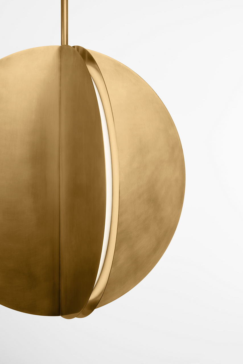 Bau 28 Pendant Natural Brass Integrated LED 90 CRI 3000K 120-277V