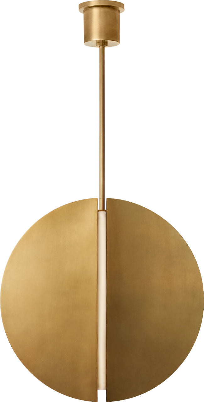 Bau 28 Pendant Natural Brass Integrated LED 90 CRI 3000K 120-277V