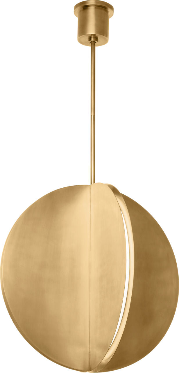 Bau 28 Pendant Natural Brass Integrated LED 90 CRI 3000K 120-277V